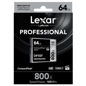 Lexar Professional 800x 64GB VPG-20 Compact Flash Card