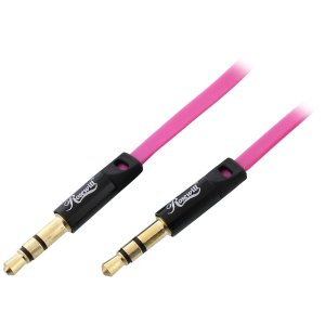 Rosewill RAC-3PK - 3-Foot 3.5mm Flat Audio Cable, Pink
