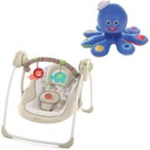 Comfort & Harmony Portable Swing - Cozy Kingdom with BONUS Octoplush Toy
