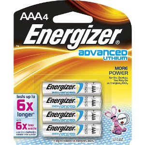 Energizer高级AAA锂电池 (4颗装)