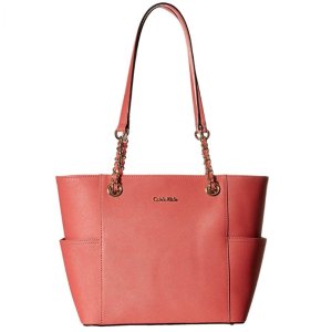 Calvin Klein Saffiano Top Zip Tote Bag