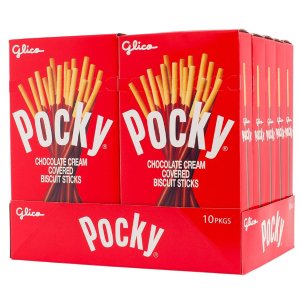 Pocky 百奇 巧克力涂层棒棒饼干 70g 10盒