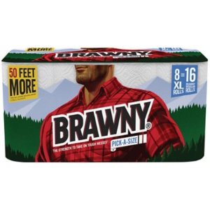 Brawny® Pick-A-Size XL Paper Roll Towels, 2-ply, White, 8 Rolls/Pack