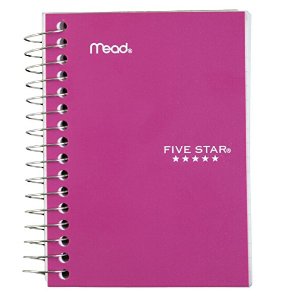 Five Star Fat Lil' Wirebound Notebook 200-Count (45388), Colors May Vary