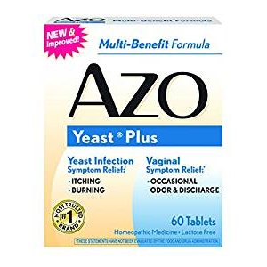 AZO Yeast Plus tablets, 60 each  (Pack of 3)