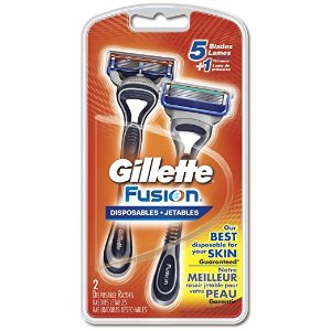 Gillette Fusion Disposable Razors for Men, 2 Count