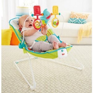Fisher-Price动物图案婴儿安抚躺椅