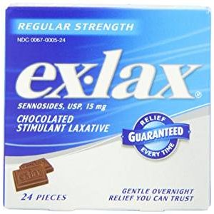 Ex-lax Regular Strength 缓解便秘巧克力 24小片