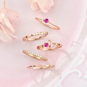 超可爱！日本BLOOM 戒指项链饰品热卖