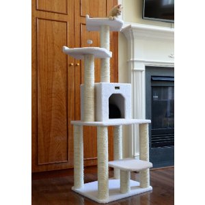 Armarkat Cat tree Furniture Condo, Height- 60-Inch to 70-Inch
