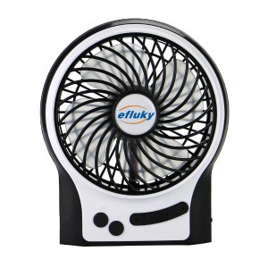 Efluky Mini USB 3 Speeds Rechargeable Portable Table Fan