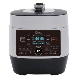 Midea MY-SS6062 Power 8-in-1 Multi-Functional Programmable Pressure Cooker, 6Qt/1000W Stainless Steel