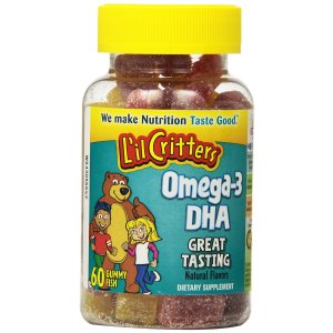 L'il Critters 儿童Omega-3 DHA鱼肝油软糖, 120粒