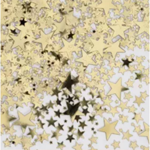 Beistle CN071 Gold Stars Confetti