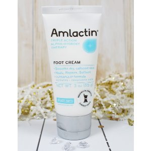 AmLactin Alpha-Hydroxy Therapy Foot Cream to Heal, Repair, Soften Dry, Callused Skin on Feet, Heels Podiatrist Approved 3 Ounce