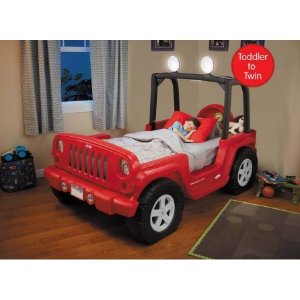 Jeep Toddler Bed, Red