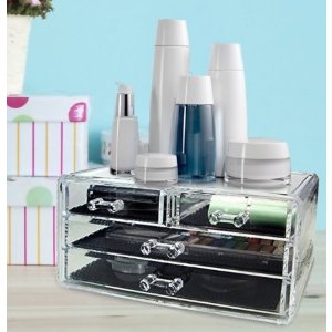 Acrylic Makeup & Jewelry Organizer 4 draw Cosmetic Storage Display Box by AcryliCase