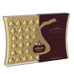 KISSES DELUXE Chocolates Gift Box, 50 Count