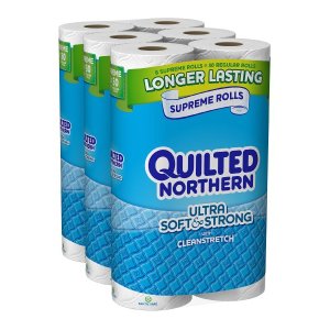 Quilted Northern Ultra Soft & Strong, 24 Supreme (90+ Regular) Rolls TOILET PAPER