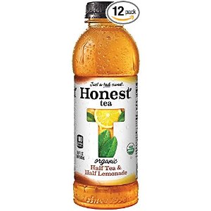 Honest Tea 有机柠檬茶饮料，16.9盎司，12瓶