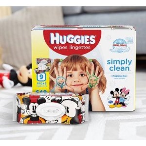 Huggies Simply Clean Baby Wipes, Soft Pack, 72 Count (Pack of 8)