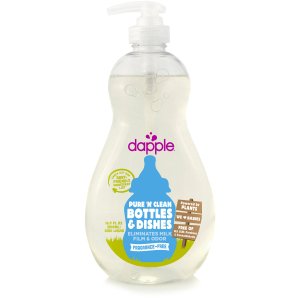 Dapple Baby Bottle and Dish Liquid, Fragrance Free, 16.9 oz