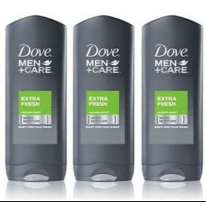 Dove Men+Care Body and Face Wash, Extra Fresh 18 oz , Pack of 3