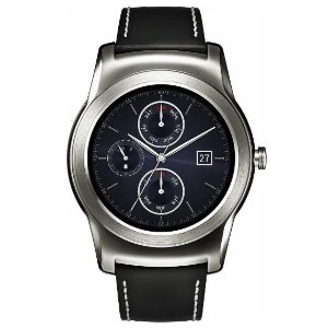 LG - Watch Urbane Smartwatch 46mm Stainless Steel - Silver Leather