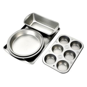 Deik Kitchen Bake 5-Piece Bakeware Set, Carbon Steel