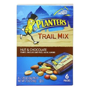 Planters Trail Mix Pack, Nut and Chocolate, 6 Pouches, 7.5 Ounce
