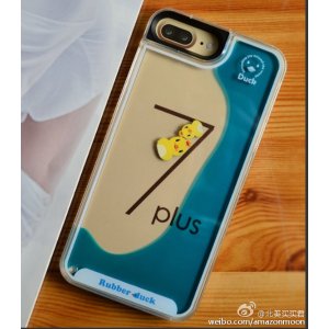 iPhone 7 Plus Floating Rubber Duck Liquid Protective Case