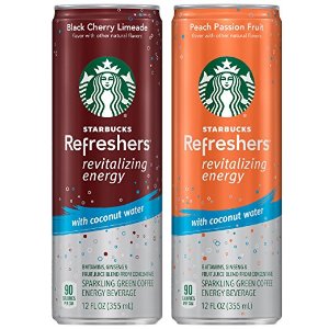 Starbucks Refreshers, 2 Flavor Variety Pack, 12 Ounce Slim Cans, 12 Pack