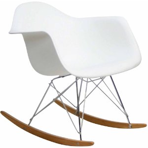 Modway Rocker Lounge Chair white