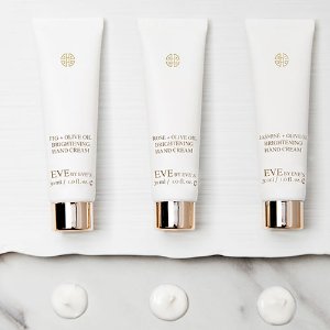 Discover Natural Organic Olive Oil Brightening Hand Cream Set @ Eve by Eve's