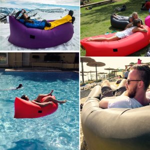 Inflatable Couch Air Lounger Lightweight Portable Easy Inflatable Lounger