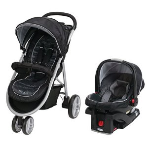Graco Aire3 婴儿推车 婴儿汽车提篮套装 黑色