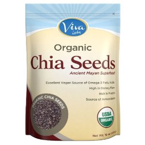 Viva Labs The Finest Organic Raw Chia Seeds, 1 Pound