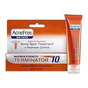 Acnefree Spot Treatments Terminator 10 Maximum Strength 10%, 1 Ounce