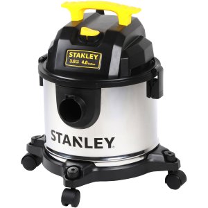 Stanley 4-Gallon Stainless Steel Wet/Dry Vacuum, SL18301-4B