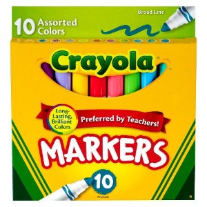 Crayola® Markers, Broad Line, 10ct - Assorted Multicolor