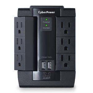 CyberPower 6口输出 2 USB接口扩展插座