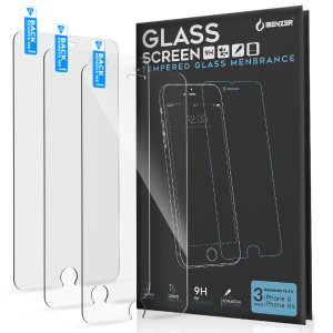 iBenzer iPhone 6S/6S Plus 手机钢化玻璃保护膜，3个装