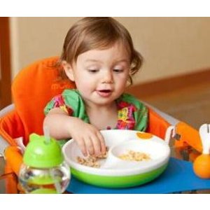 Lansinoh mOmma Mealtime Warm Plate, Green, BPA Free and BPS Free