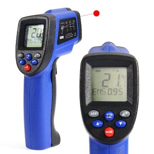 COLEMETER LCD Non-contact Digital Infrared Thermometer Temperature Gun
