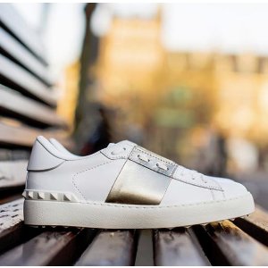 Valentino Striped Low Top Sneakers Sale @ Saks Off 5th