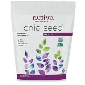 再降：Nutiva有机奇亚籽 907克 减肥塑身达人必备