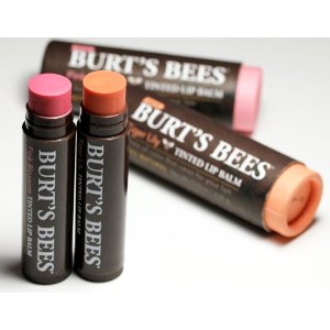 Burt's Bees 100% Natural Moisturizing Tinted Lip Balm, Rose, 1 Tube, Pack of 2