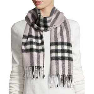 Burberry Giant-Check Cashmere Scarf @ Neiman Marcus