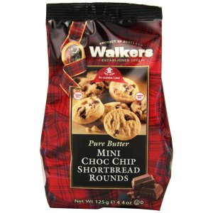 Shortbread Mini Chocolate Chip Shortbread Rounds, 4.4-Ounce Bags (Pack of 6)