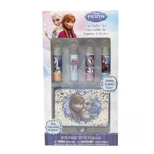 Disney Frozen Lip Balm with Glitter Case and 4 Flavors